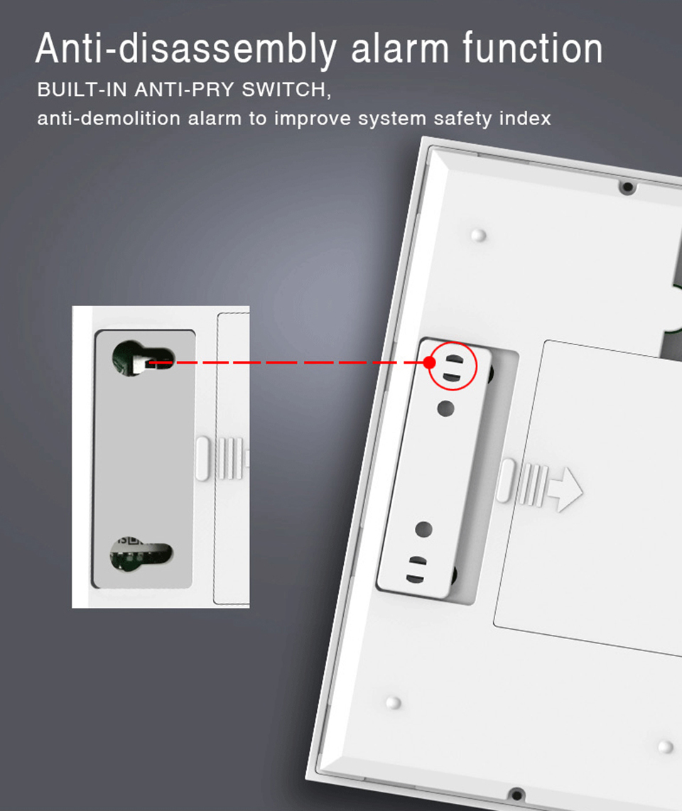 Tuya Touch Screen Burglar Kit Wifi Smart Home Security House Wireless Gsm Alarm System